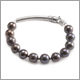 B3012 - Black Peacock Pearl Bracelet