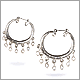E1008 - Large Jezebel Hoop Earrings