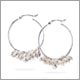 E1009 - Eclipse Sterling Hoop Earrings