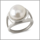 R1005ss - Pearl Grande Cocktail Ring